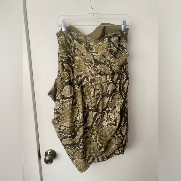 Michael Kors Snakeprint Strapless Mini Dress NWT - Picture 6 of 10